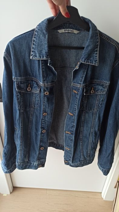 Kurtka jeansowa dżinsowa oversize unisex ciemna