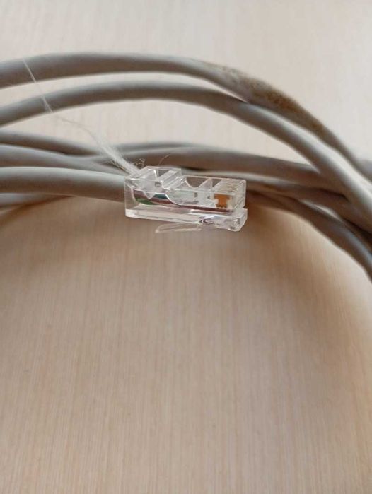 Патч-корд CAT5e RJ45 UTP 4,8 м сірий (вживаний)