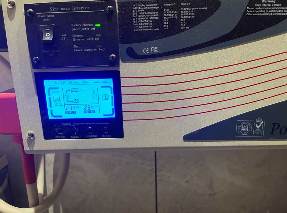 Інвертор Power Star LW 3000W + Акумулятор Power Queen LiFePO4 300Ah