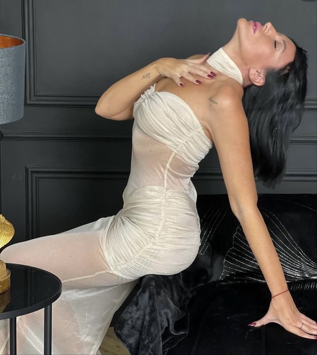 Женское Сексуальное Прозрачное Облегающее Вечернее Платье - Длинное