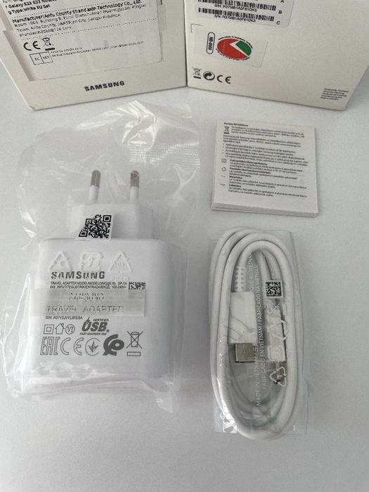 Швидка та супер швидка 45W Samsung зарядка якісна чорна біла + кабель