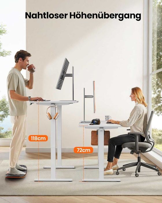 Nowe biurko elektryczne / blat / regulowane / 70x140cm / ErGear !A3468!