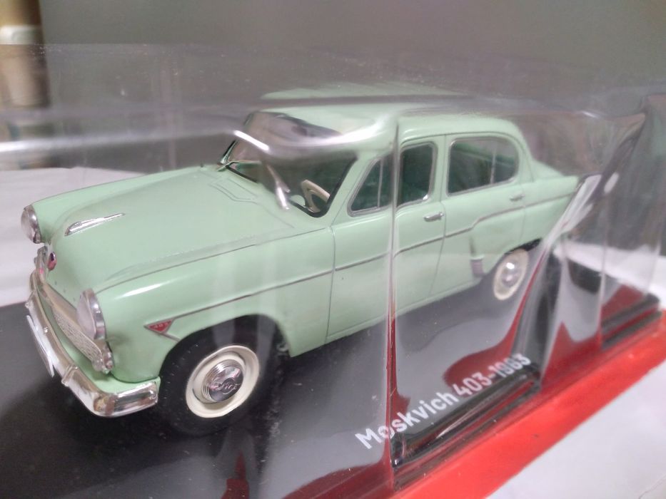 Модель 1:24 Москвич 403. Легендарные советские автомобили
