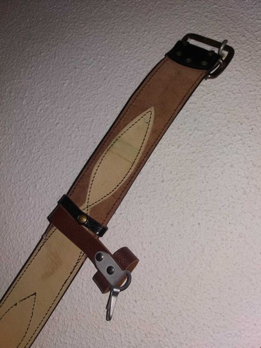 Cinto militar União Soviético Original Pele