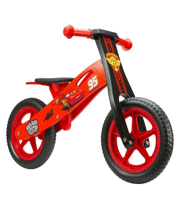 Drewniany rowerek Disney Auta