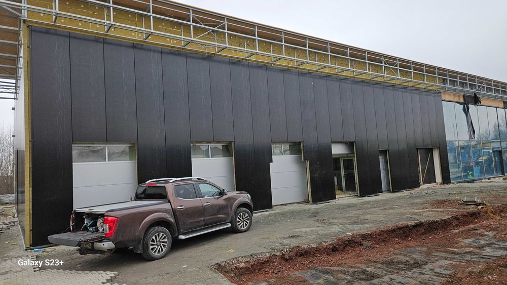 Pawilon Handlowy,Kontener,Kontener biurowy,magazyny,sklep,Montaż Płyt