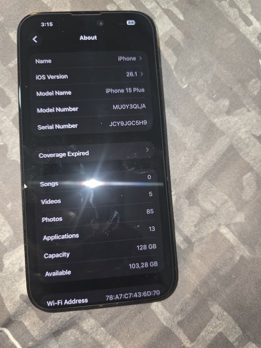 Iphone 15 plus 128 gb