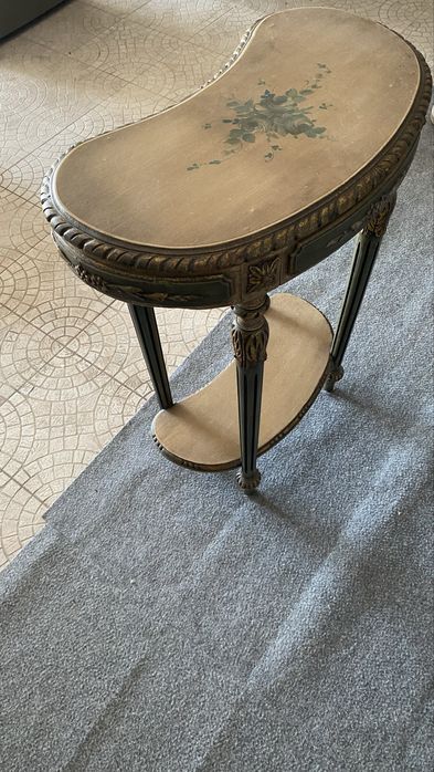 Mesa antiga vintage dourada em madeira | Consola clássica