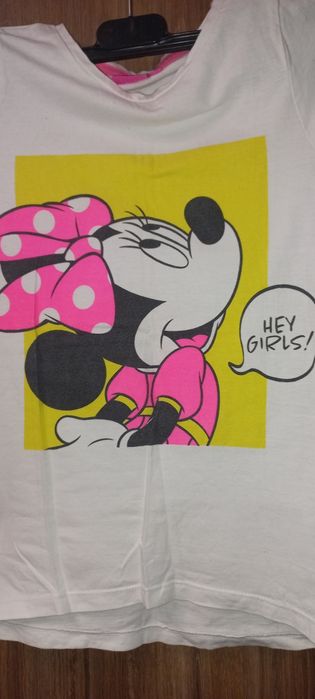 T- shirt dziewczęcy z Disney roz 134cm