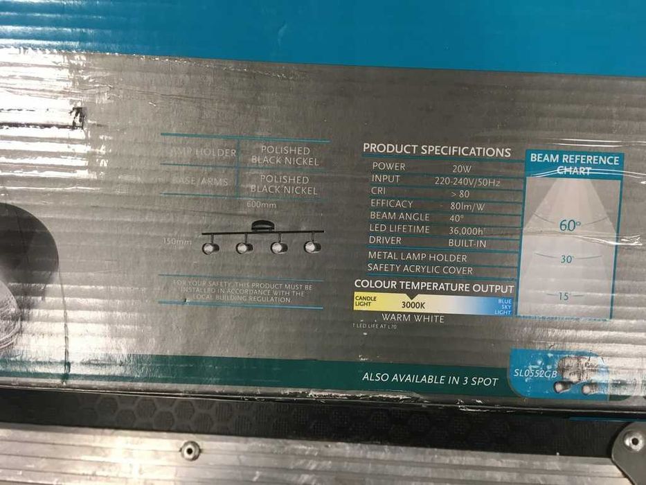 Plafon, lampa sufitowa Verve Zane - LED, 4x5W 2 sztuki