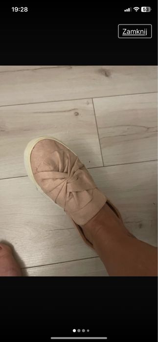 Buty pudrowy róż 30zl