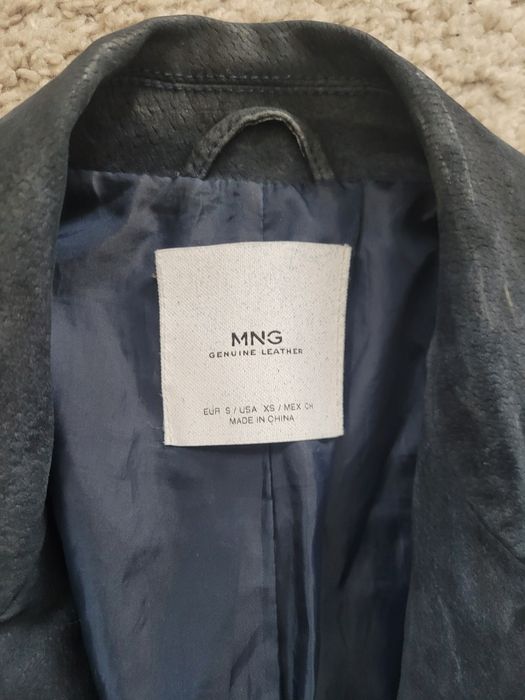 Kurtka ramoneska ze skóry Mango S