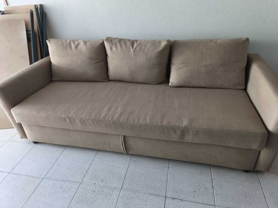 Sofá cama IKEA usado creme