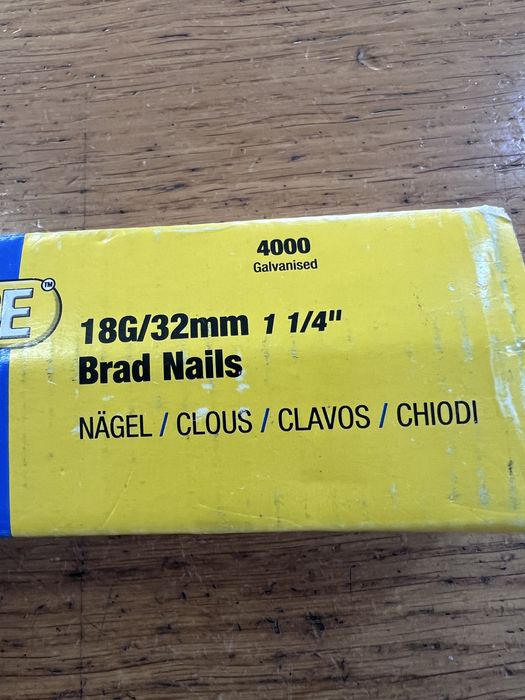 Pregos Brad Tacwise 18G/32mm (1 1/4") – Novo em Caixa de 4000 Unidades