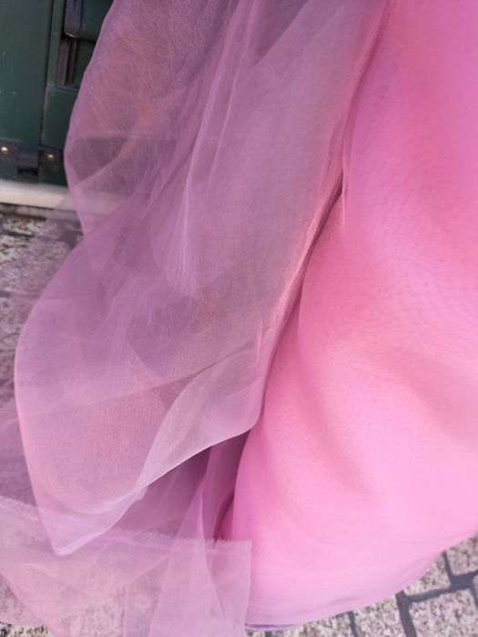 Tecido rosa para cortinas