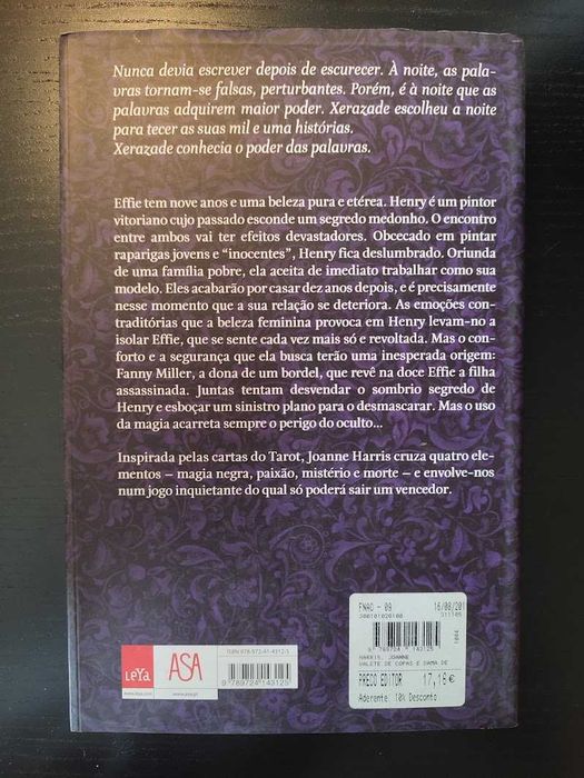 (Env. Incluído) Valete de Copas e Dama de Espadas de Joanne Harris