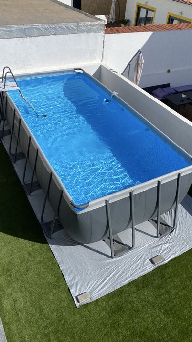 Piscina Intex 5,5m XTR Frame c/ filtro – pouco uso
