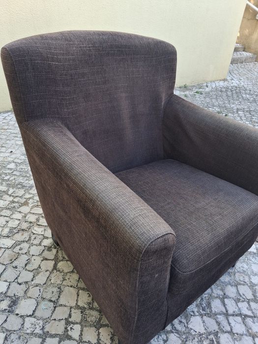 Poltrona em tecido