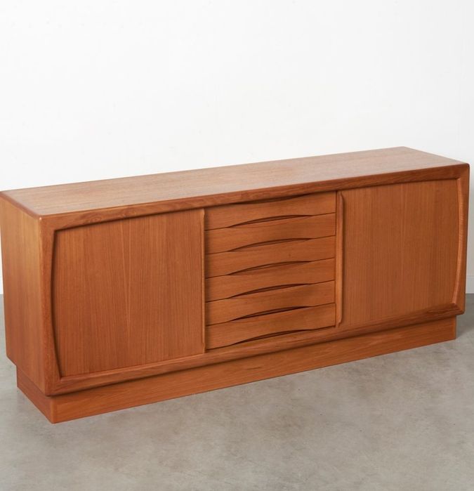 Komoda,sideboard tekowy Dyrlund,duński design,Dania lata70,mid-century