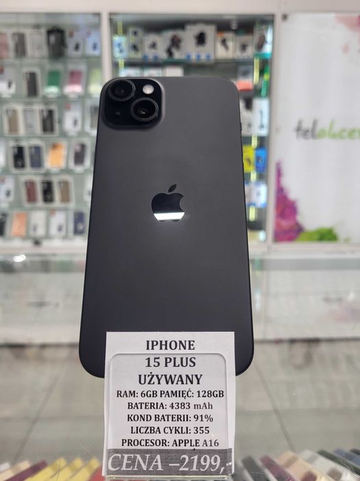 Iphone 15 Plus 128GB Bat 91% Telakces Felicity *Raty 0%