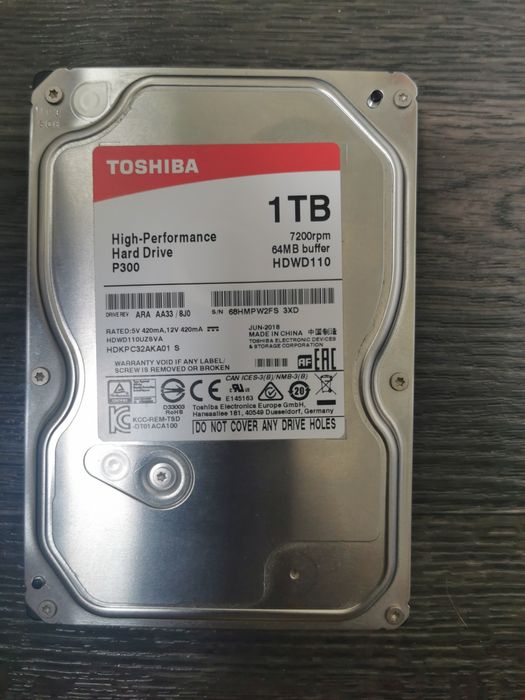 Жесткий диск 1 ТБ