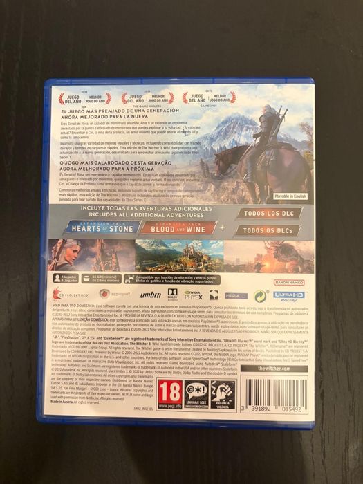 Jogo PS5 Witcher