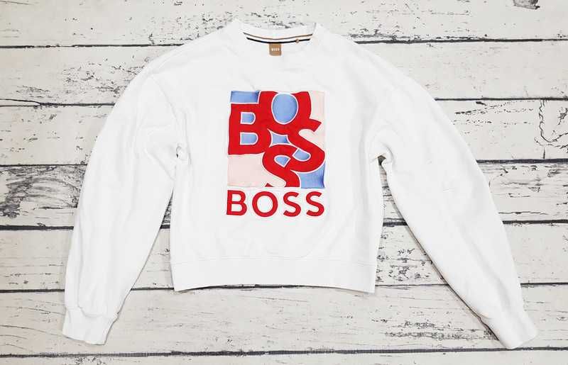 Hugo Boss * Esinia Boxed * bluza * big logo * unikatowa * damska * M