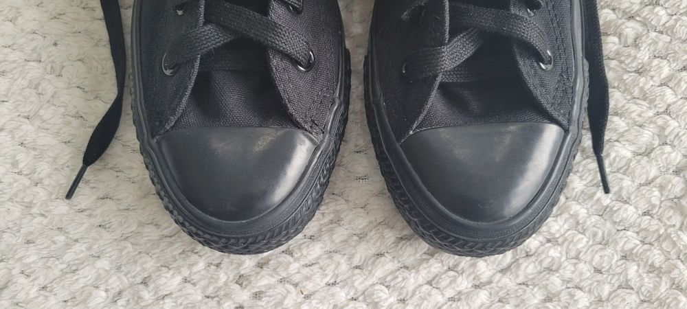 Converse 37 czarne za kostkę