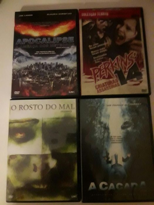 DVDs de suspense originais vendo ou troco