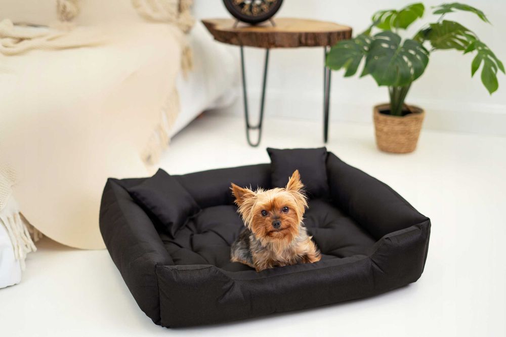 Legowisko dla psa i kota wodoodporne czarne 55x45 kanapa