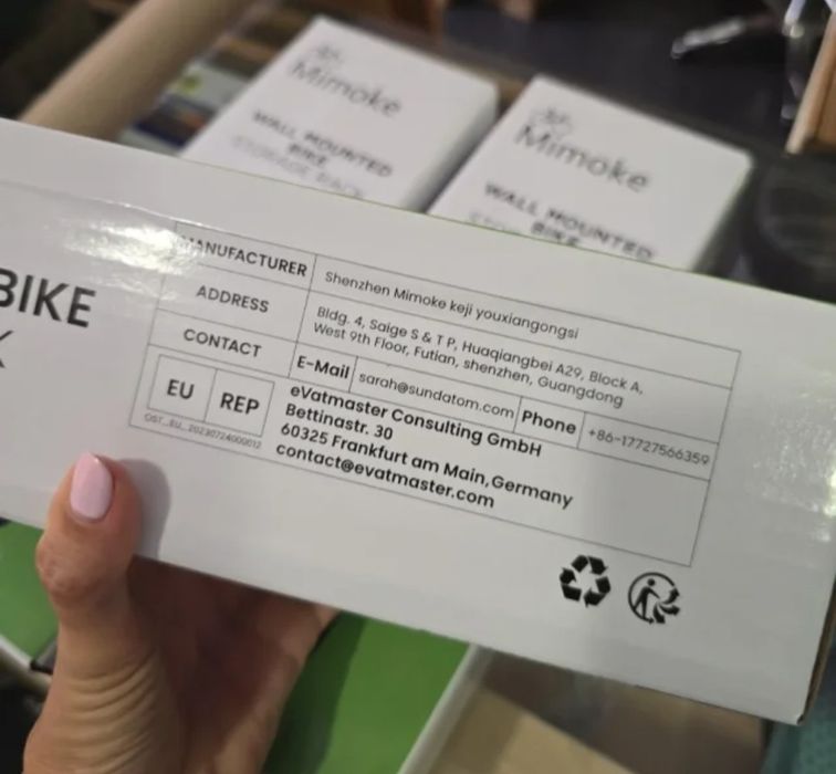 Suporte de parede para bicicleta Mimoke MMK-04-3PCS