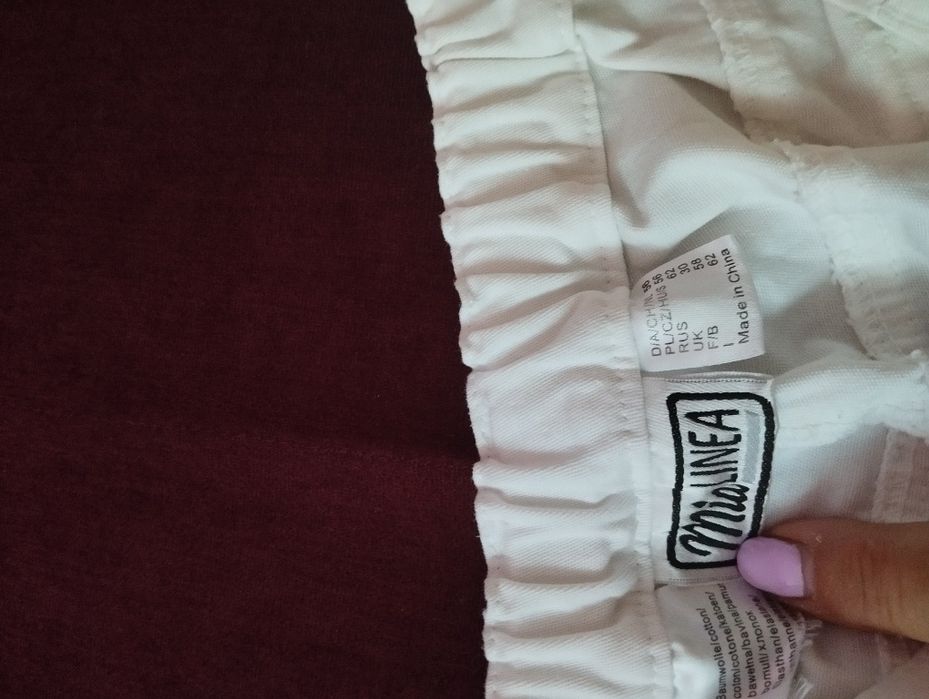 Spodnie białe 92 cm dlugosci