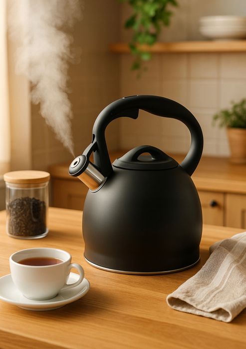 Czajnik Ambition Bilbao 2,4L – styl, elegancja i gwizdek, do indukcji!