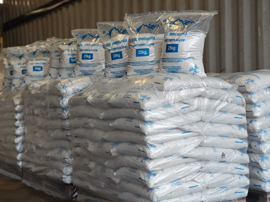 Sól workowana 1 tona (worki 25kg) Transport  Najwyższa jakość **Producent**