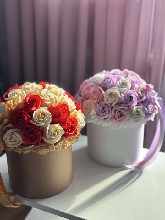 Букет з мильних квітів троянд на день закоханих народження