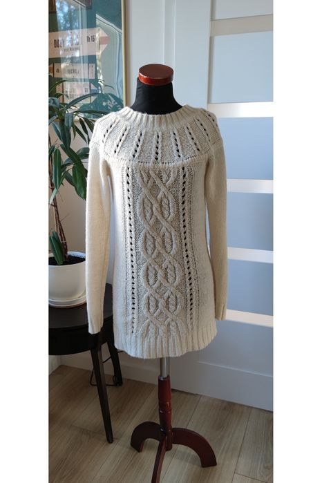 Sweter sweterek S/M/L Vila śmietankowy kremowy