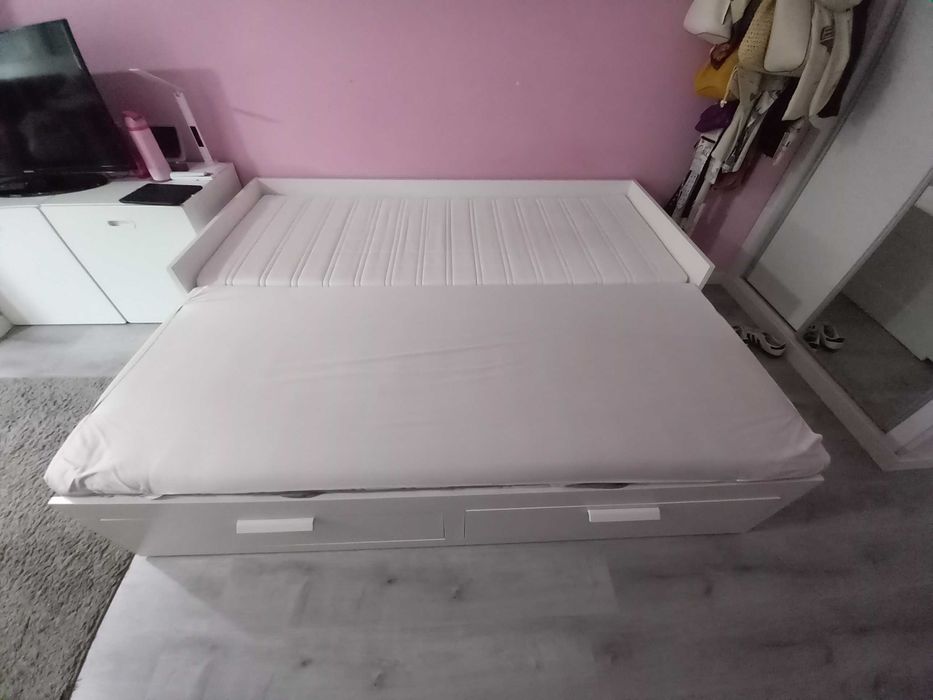 Cama IKEA Brimmes con 2 colchões