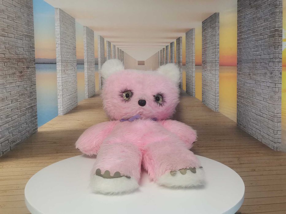 Różowy misiek duży, maskotka, pluszak.