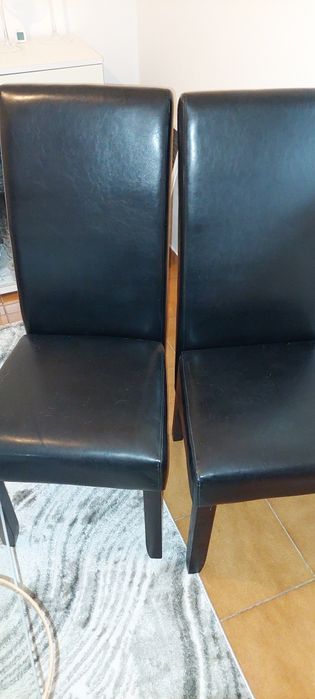 Conjunto de 4 Cadeiras Pretas