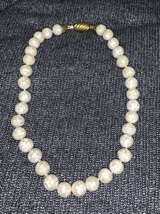 Шикарні весільні буси, старовинні буси, золото,перламутр, намисто.