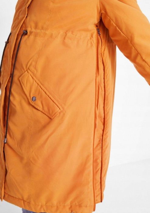 B.P.C płaszcz ciążowy z panelm na dziecko żółty musztardowy ^52