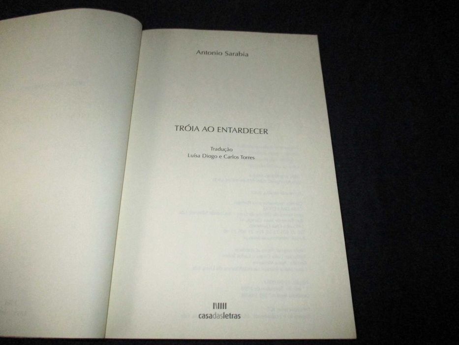 Livro Tróia ao Entardecer António Sarabia