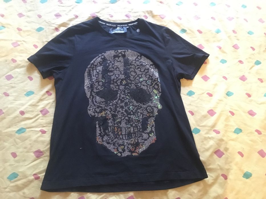 Футболка «Philipp Plein» модная со стразами XL-XXL