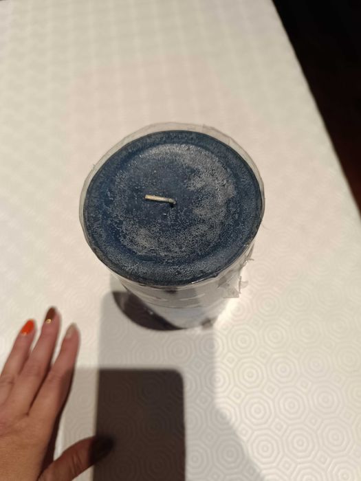 Vela Azul Nova marca VIVA Grossa e com cheiro de Relax