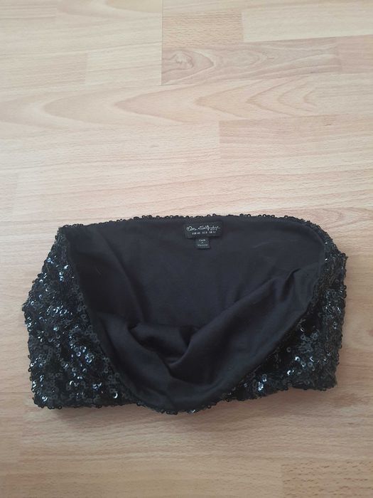 crop top z cekinami