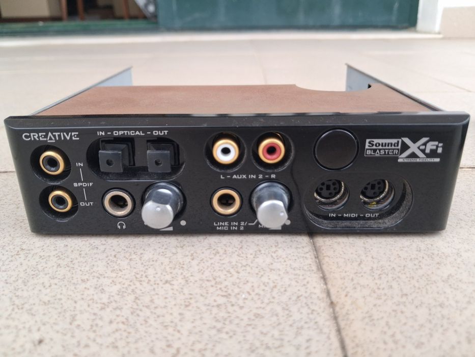 Módulo Frontal 5.25" Creative Sound Blaster X-Fi + Comando Original RM-1800