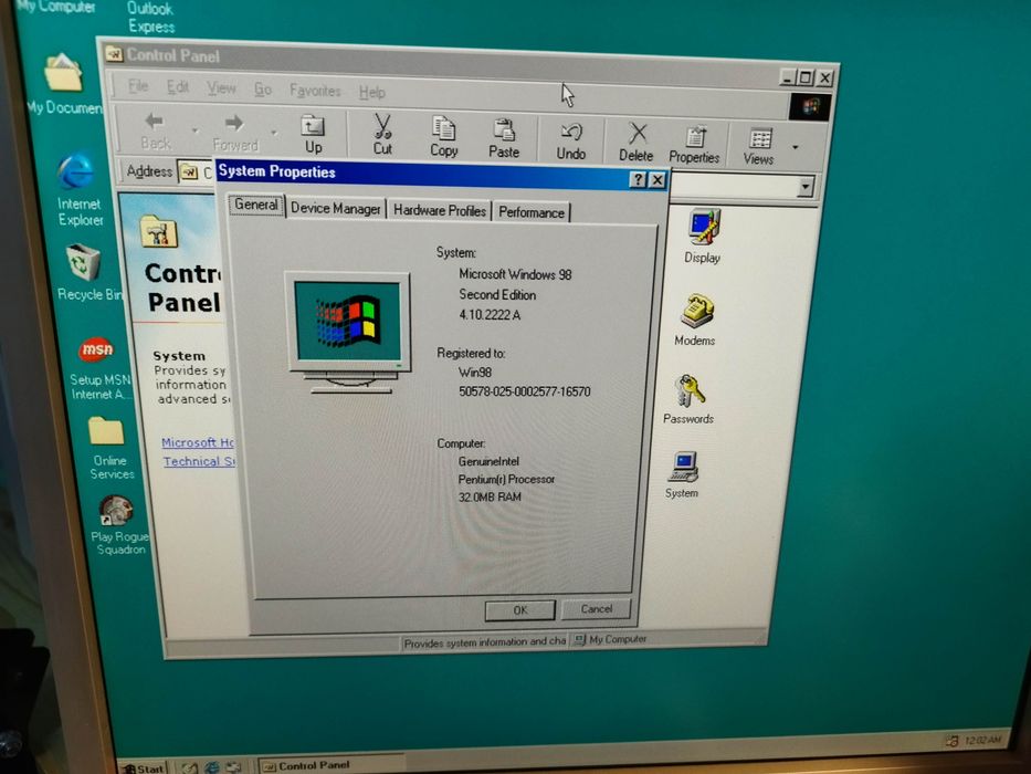 Retro Gaming Pentium 120 win98