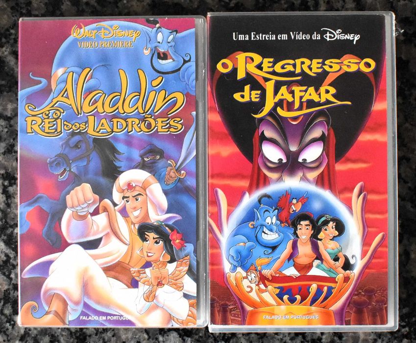 Lote 1 Disney - 5 filmes de animação em VHS