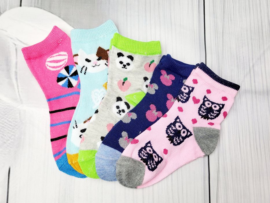 Skarpety dziewczynka zestaw 5 par roz.23/26 N&T