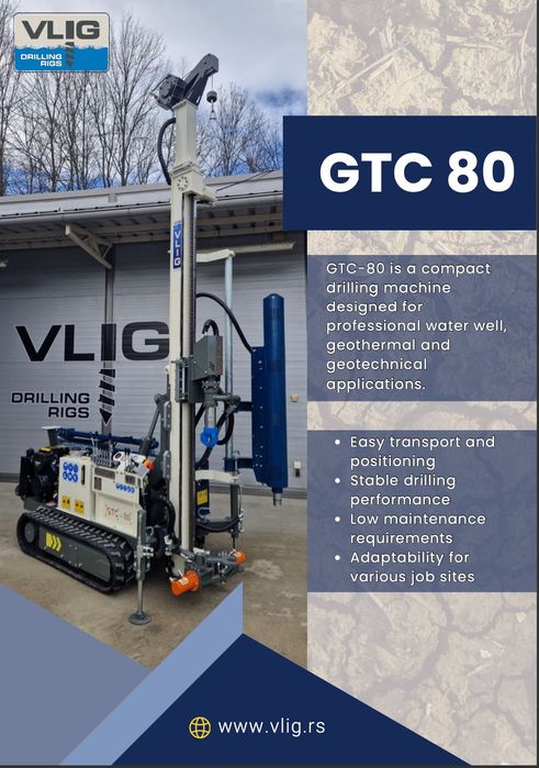 Wiertnica do studni VLIG GTC 80